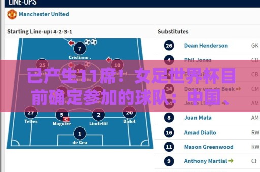 已产生11席！女足世界杯目前确定参加的球队：中国、阿根廷在列