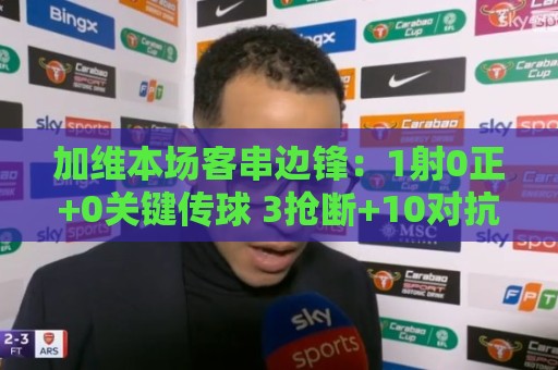 加维本场客串边锋:1射0正+0关键传球 3抢断+10对抗7成功 获6.7分 加维本场客串边锋:1射0正+0关键传球 3抢断+10对抗7成功 获6.7分